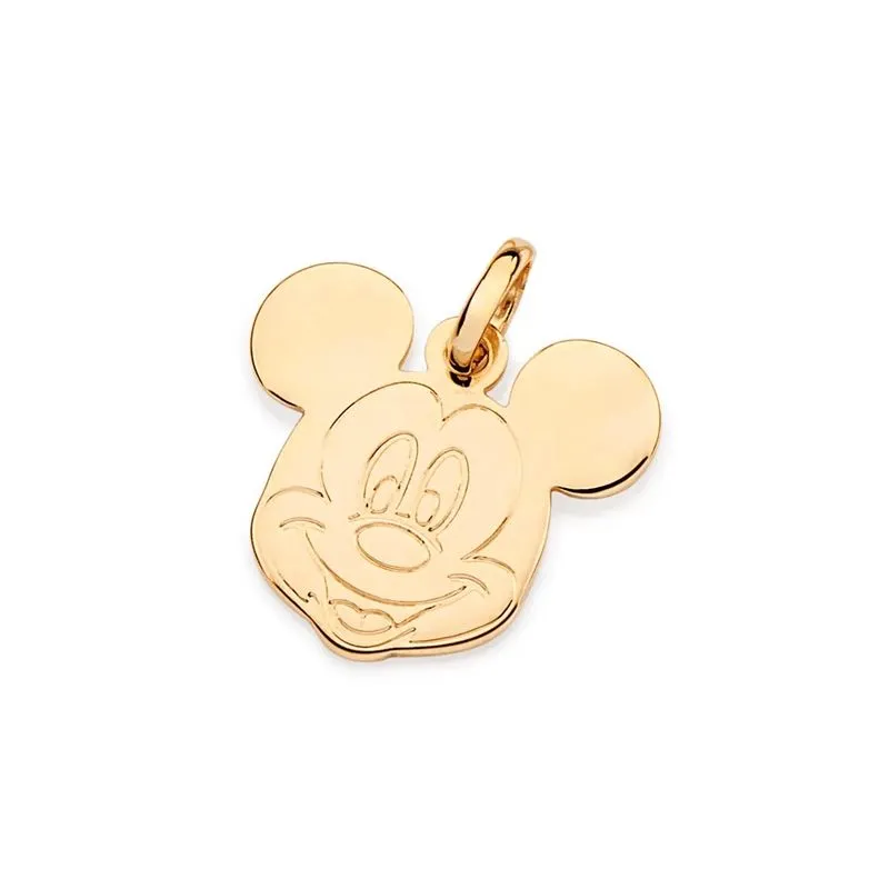 Pingente Rommanel Disney Mickey 542748 Banhado Ouro 18k