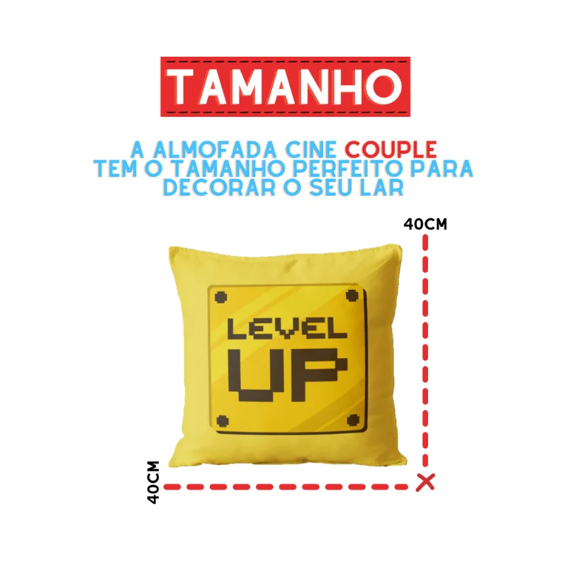 Almofada Para Sofá Sala Com Enchimento 40x40 Lembrete Amor