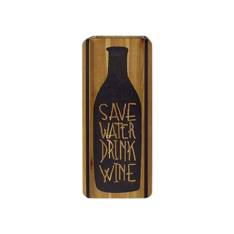 Mini Adega Save Water Drink Wine