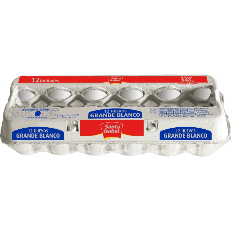 Huevos Grandes Blancos 12 un.