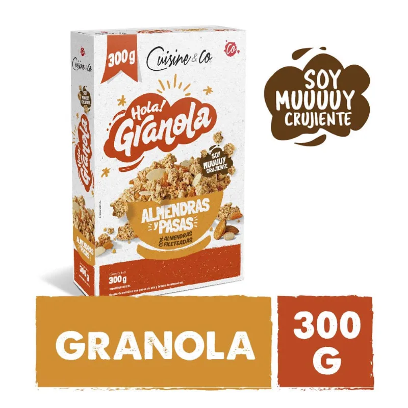 Granola de Almendras y Pasas 300 Grs Cuisine & Co