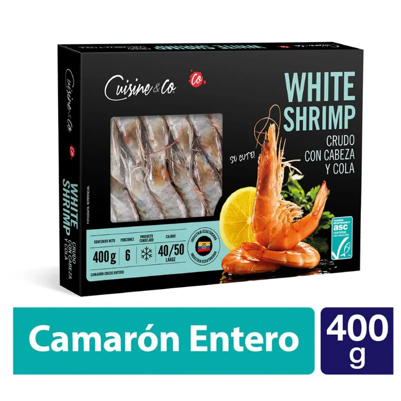 Camarón Crudo con Cáscara L 400 g