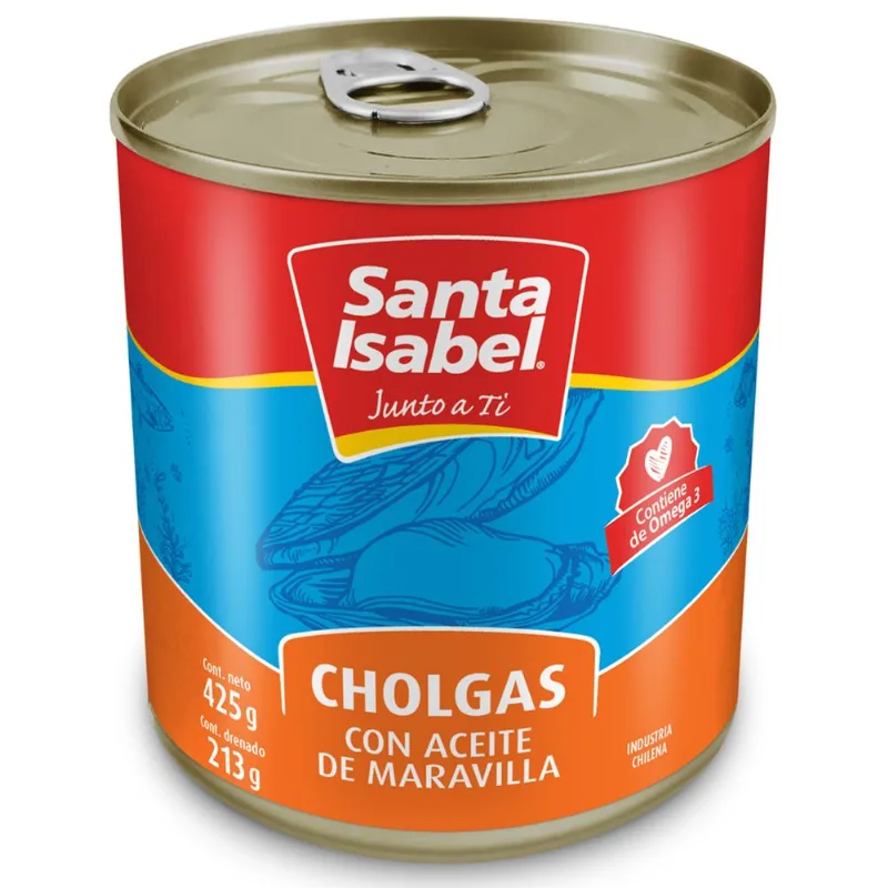 Cholgas en Aceite 213 g drenado