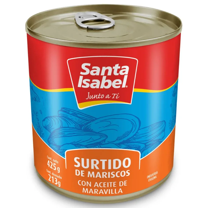 Surtido de Mariscos en Aceite 213 g drenado
