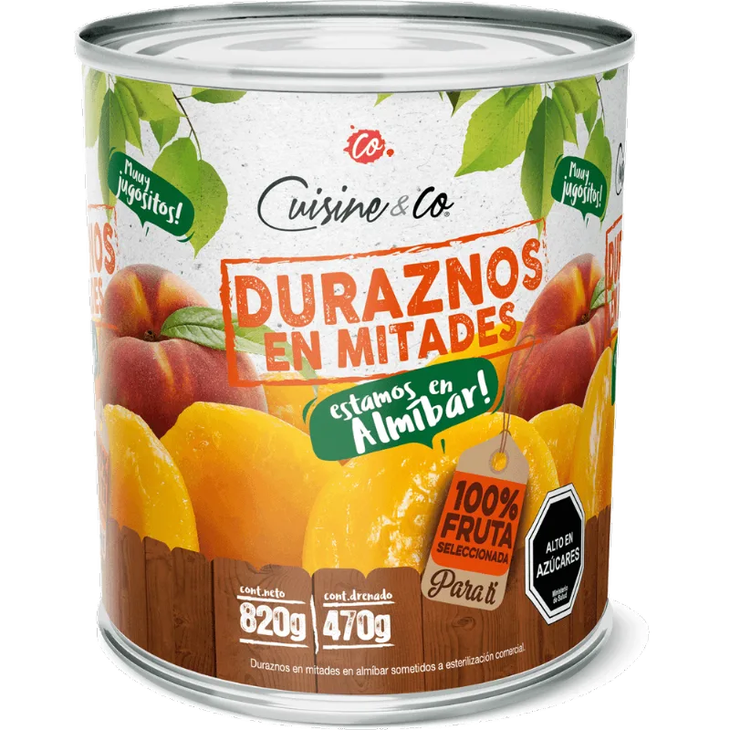 Duraznos en Mitades 480 g drenado