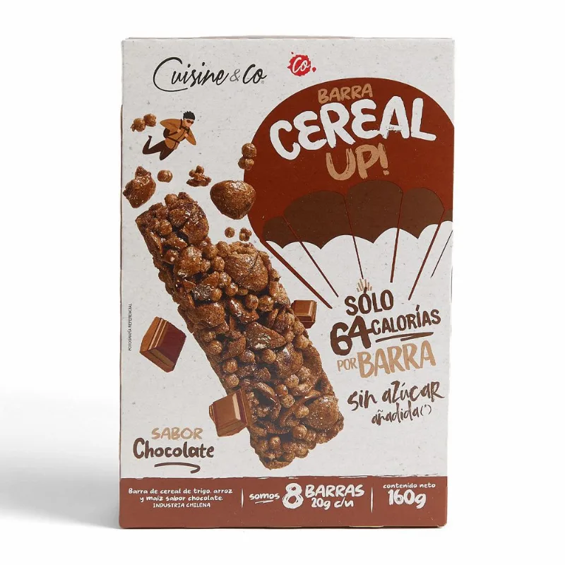Barra de Cereal Cuisine & Co Chocolate 20 g 8 un.