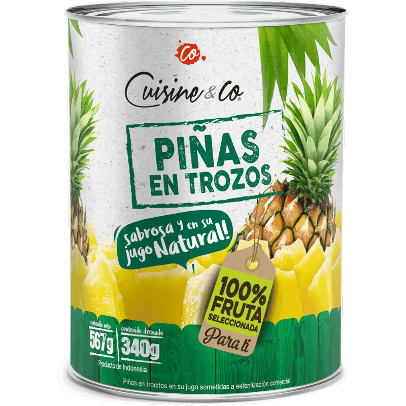 Piñas en Trozos 340 g drenado