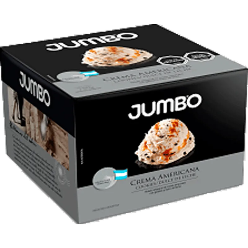 Helado Crema Americana con Galletas de Dulce de Leche 750 g