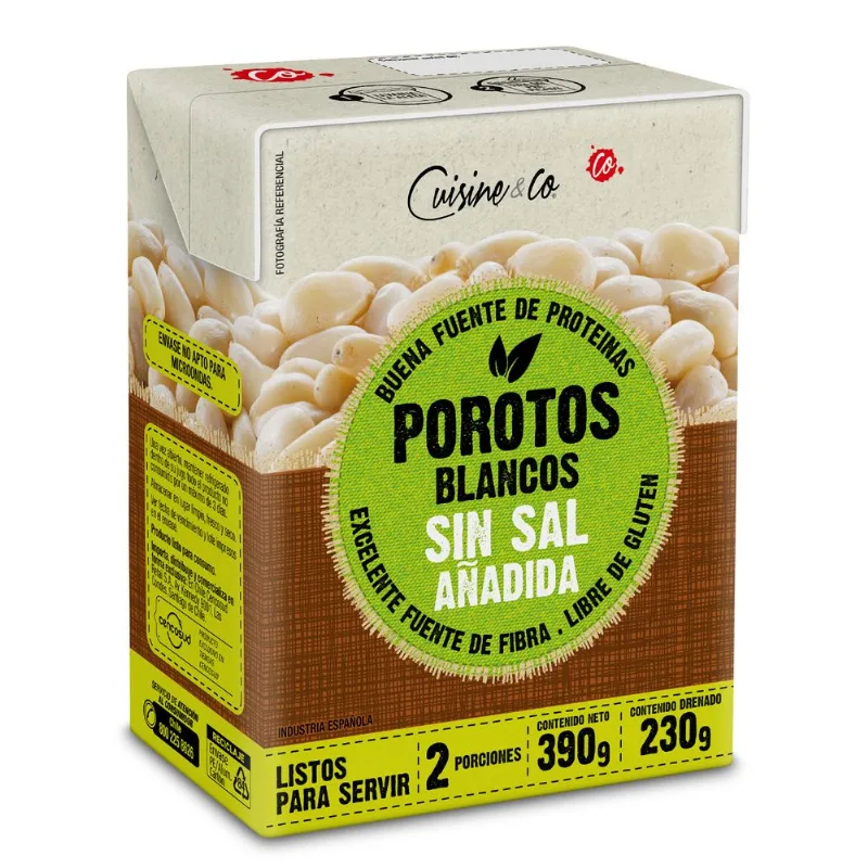 Porotos Blancos 230 g drenado, 390 g neto