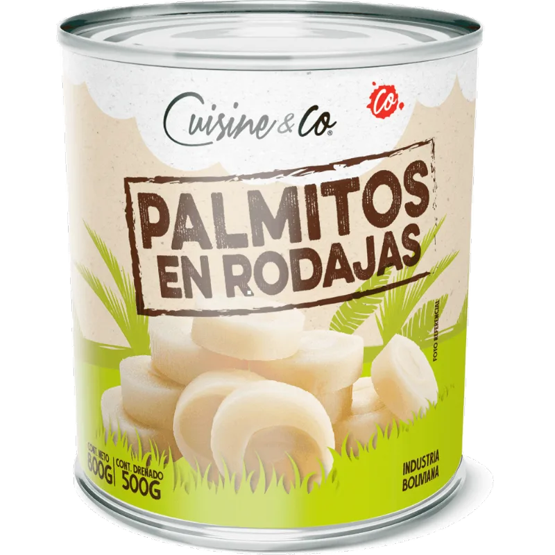 Palmitos en Rodajas 500 g drenado