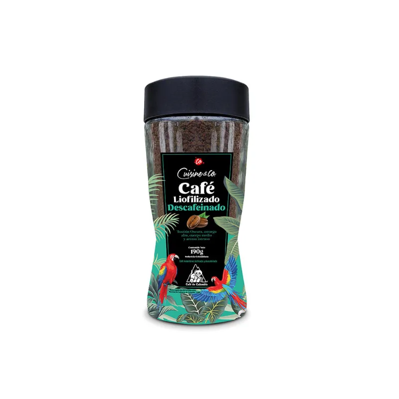 Café Insta Liofilizado Descafeinado190g Cuisine&co