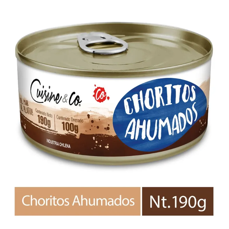 Choritos Ahumados Cuisine & Co 100 g drenado 190 g neto