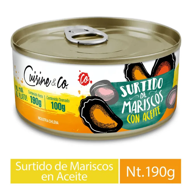 Surtido de Mariscos en Aceite 100 g drenado