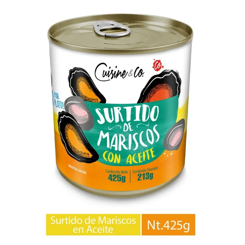 Surtido de Mariscos en Aceite 213 g drenado