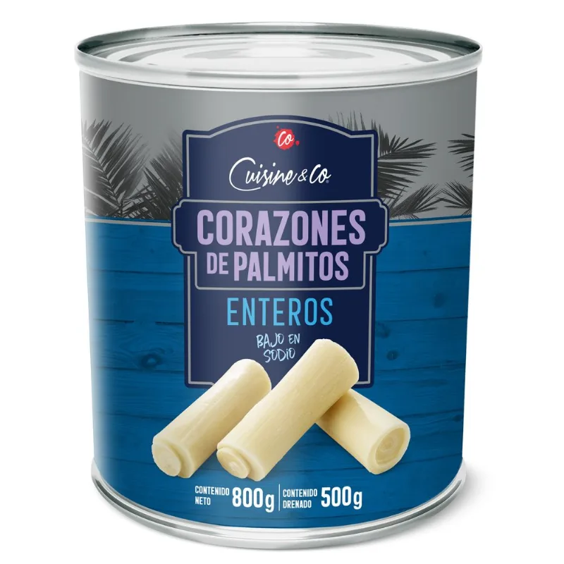 Corazón de Palmito Entero 500 g drenado