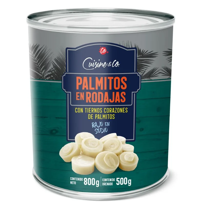 Corazón de Palmito en Rodajas 500 g drenado