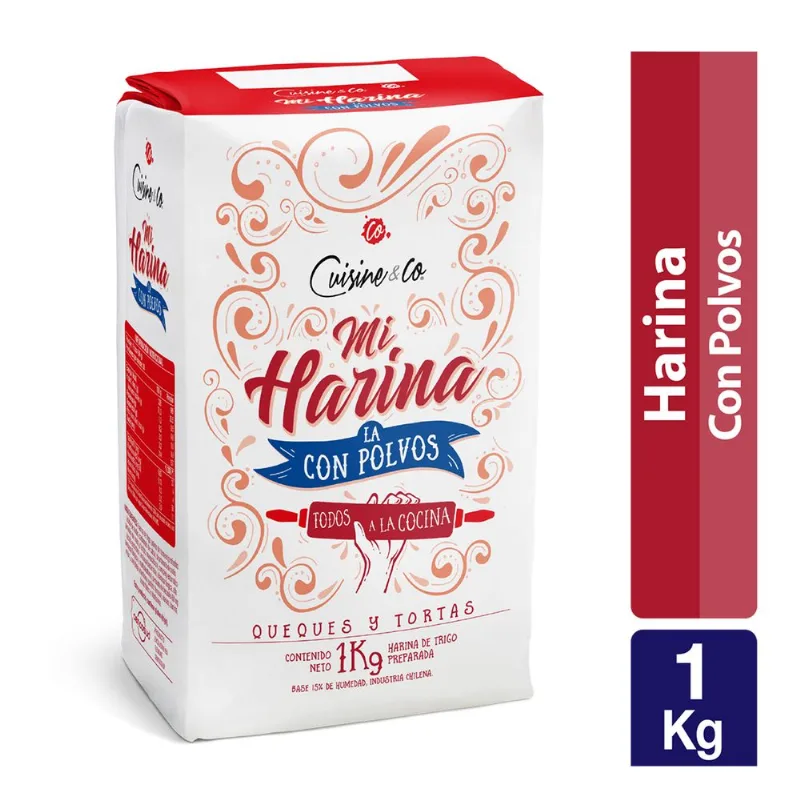 Harina con Polvos de Hornear 1 kg