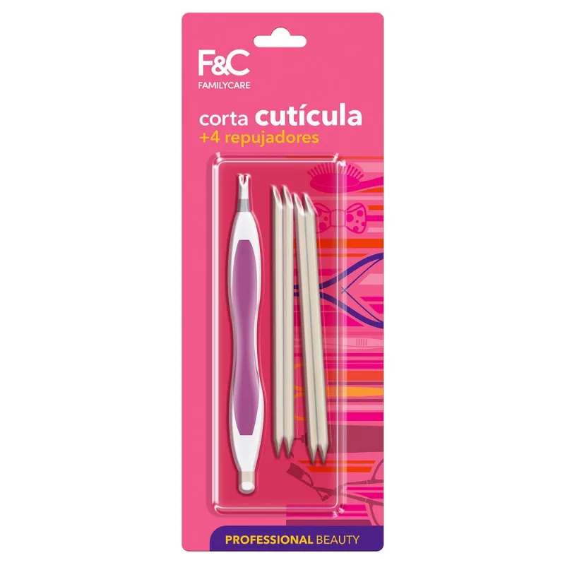 Corta Cutícula 4 Repujadores Family Care