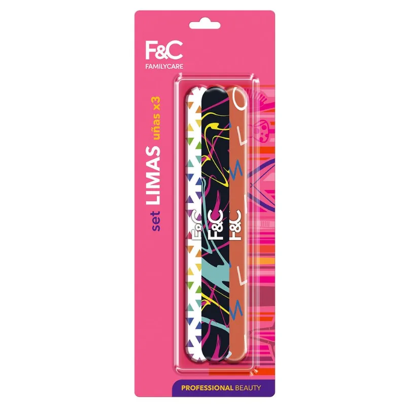 Set 3 Limas Uñas Diseños Family Care