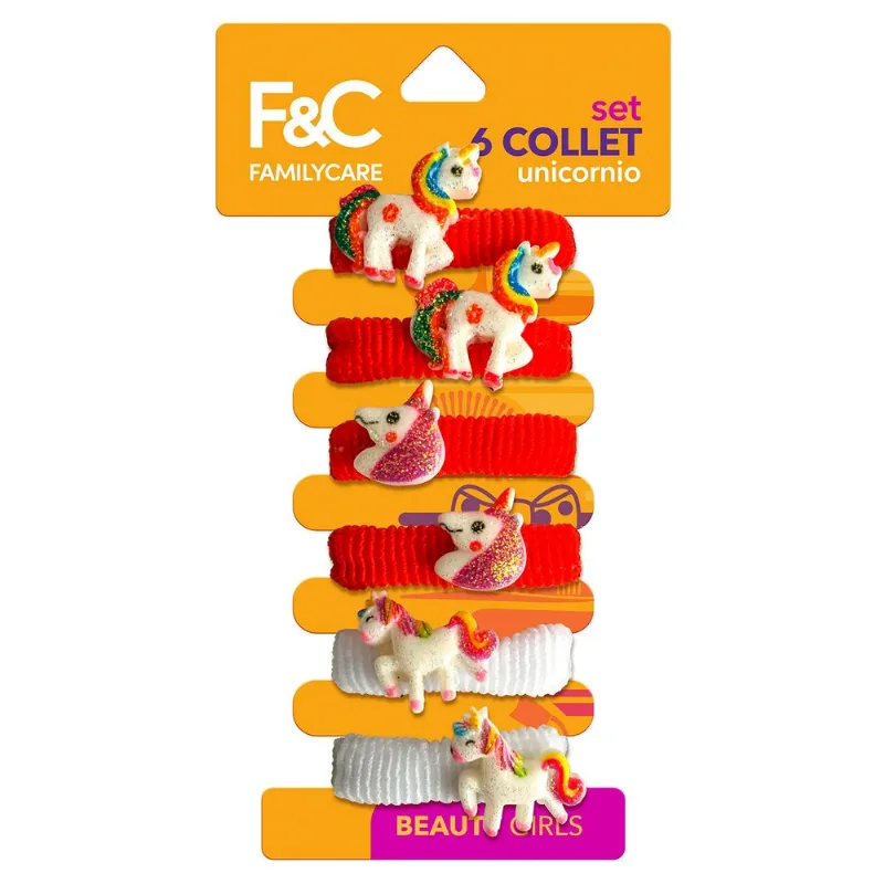 Set 6 Colet Unicornios Family Care