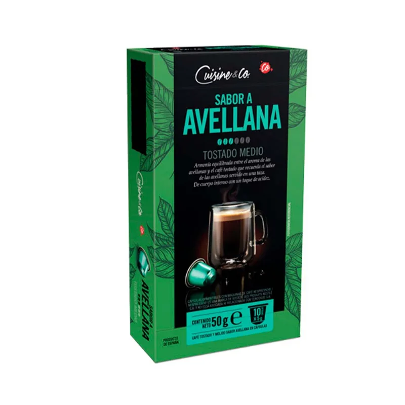 Café Capsula Avellana 10 Un Cuisine & Co