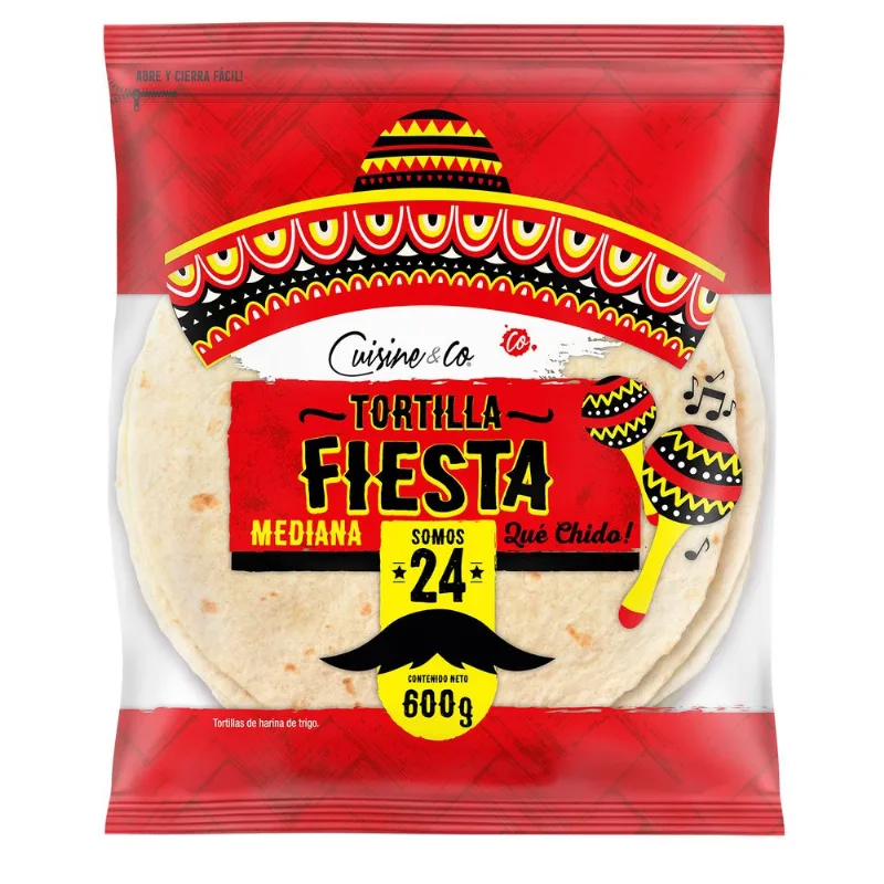Tortilla Pack Fiesta 600 g 24 un.