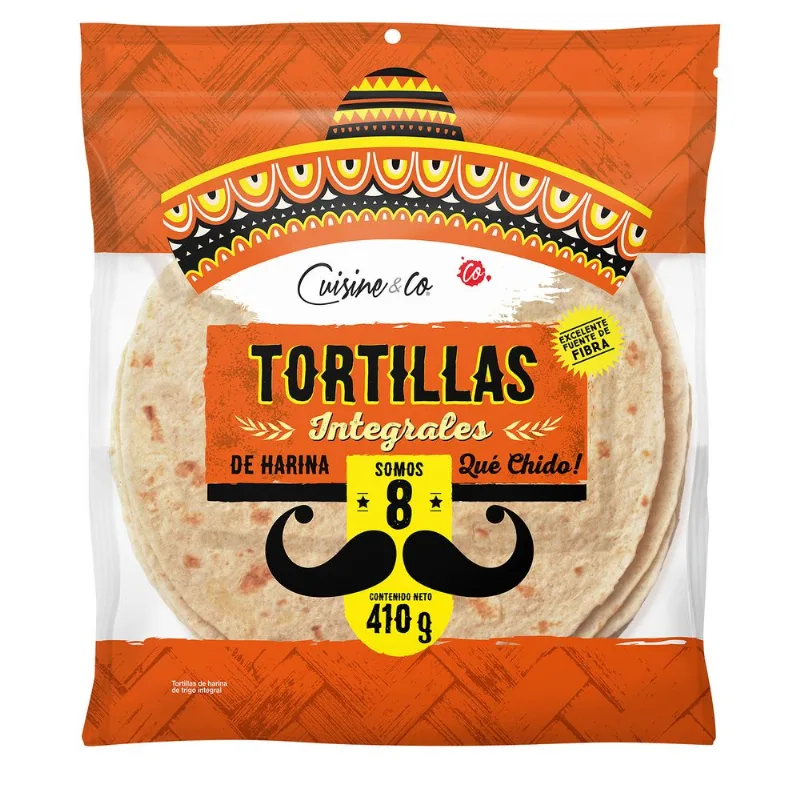 Tortilla Wrap Integral 410 g 8 un.