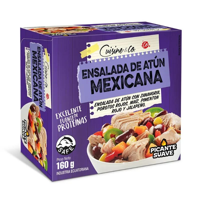 Ensalada Atún Mexicano Cuisine & Co 104 g drenado, 160 g neto