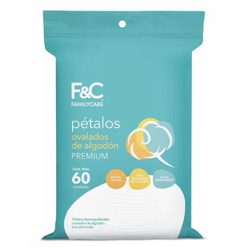 Pétalos Ovalados Desmaquillantes 60 un.