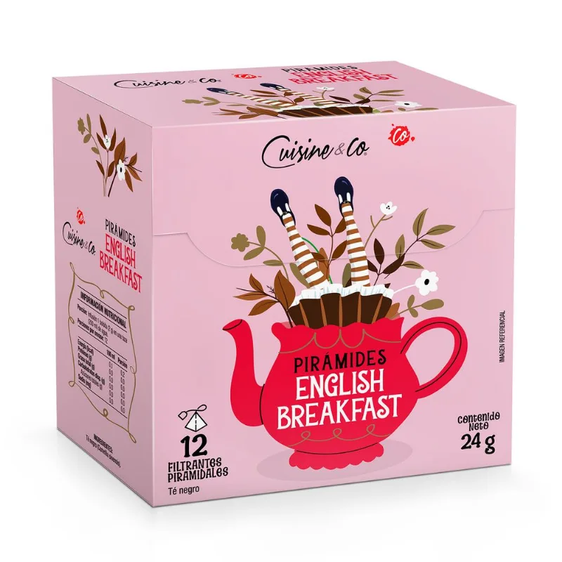 Té Negro Cuisine & Co English Breakfast 12 un.