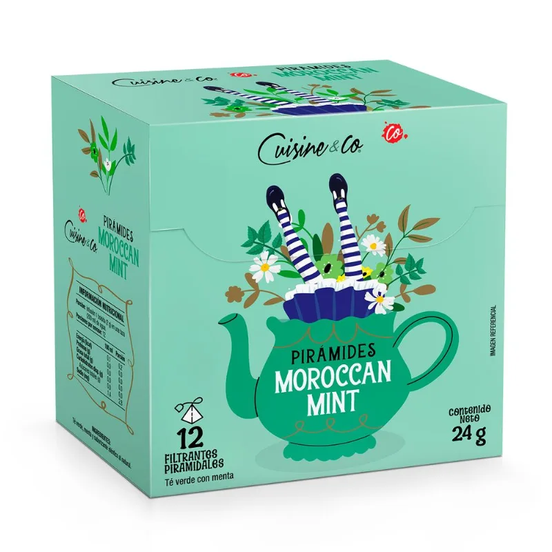 Té Verde Cuisine & Co Moroccan Mint 12 un.