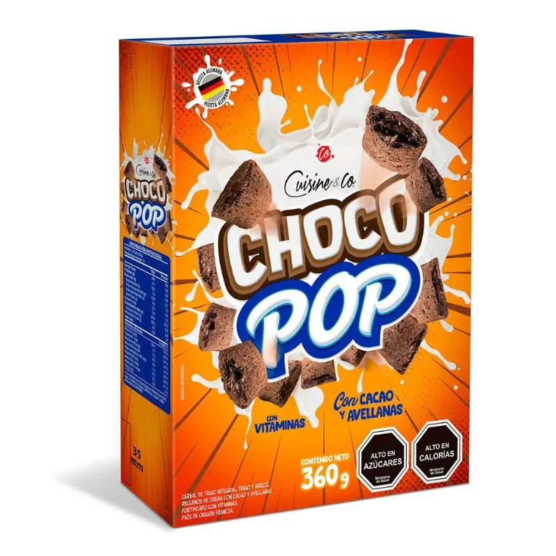 Cereal Choco Pop Avellana Cuisine & Co 360 g