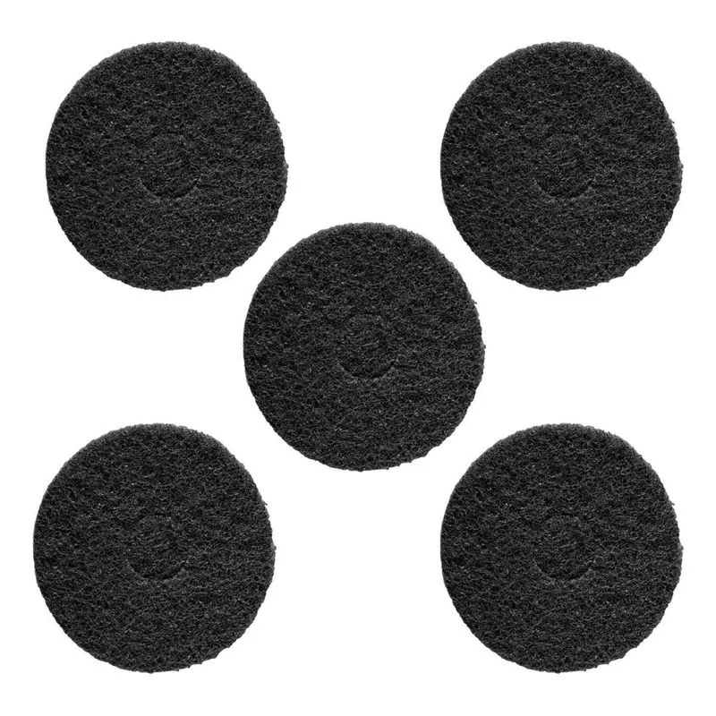 5 Disco Removedor Preto British 410mm P/lavadora Enceradeira