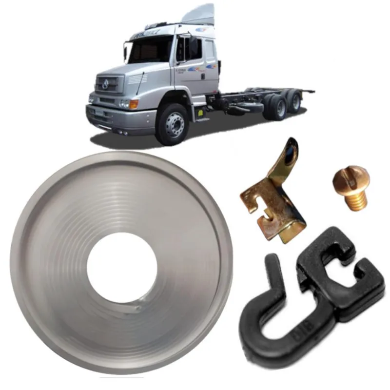 Kit Trilho Cromado 5m E Rodízio P Cortina Caminhão Mb 1620