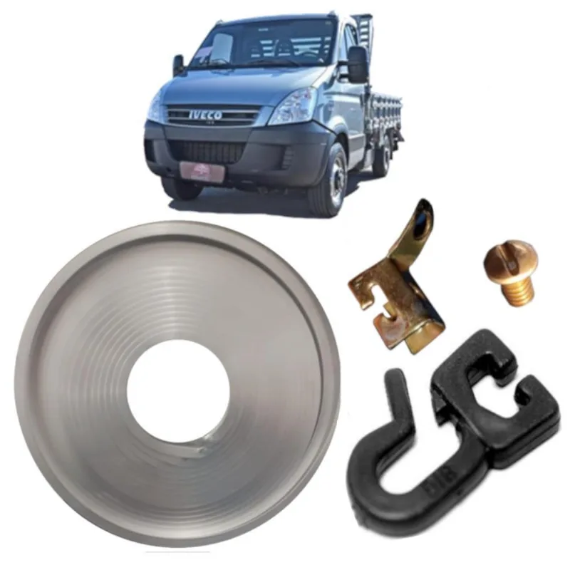 Kit Trilho Cromado 5m E Rodízio P Cortina Caminhão Daily 05