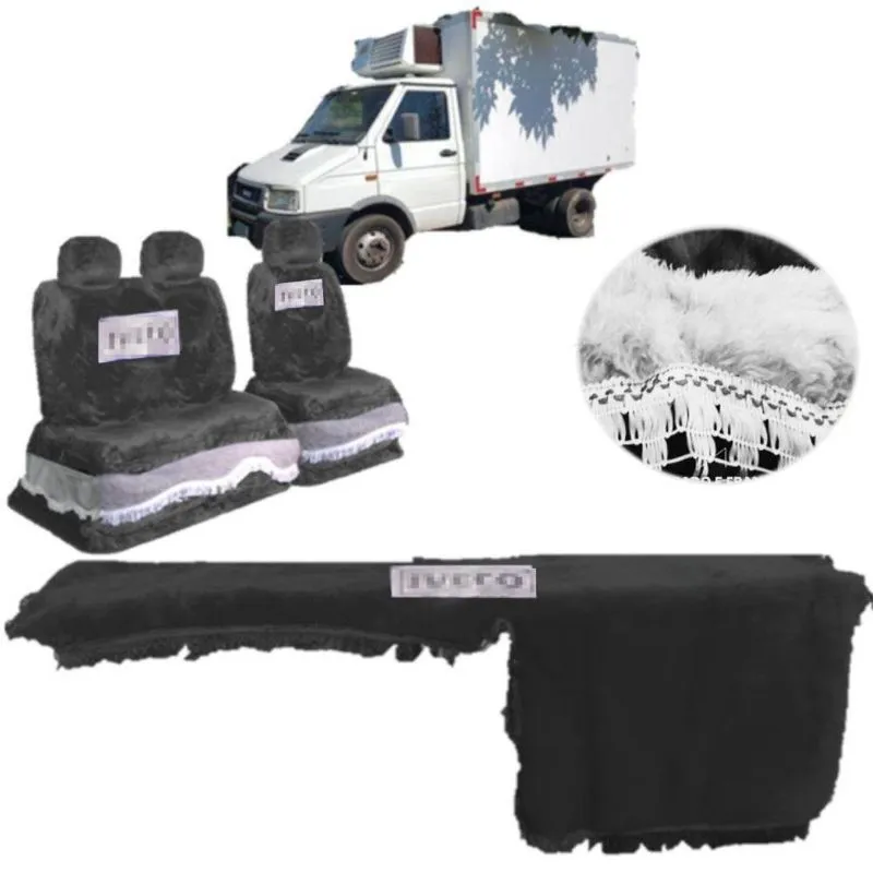 Kit Capa De Banco E Painel Chinil Azul Para Iveco Daily 2005