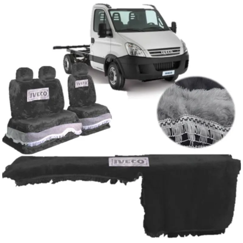 Capa De Banco E Painel Chinil Azul Para Iveco Daily 2014