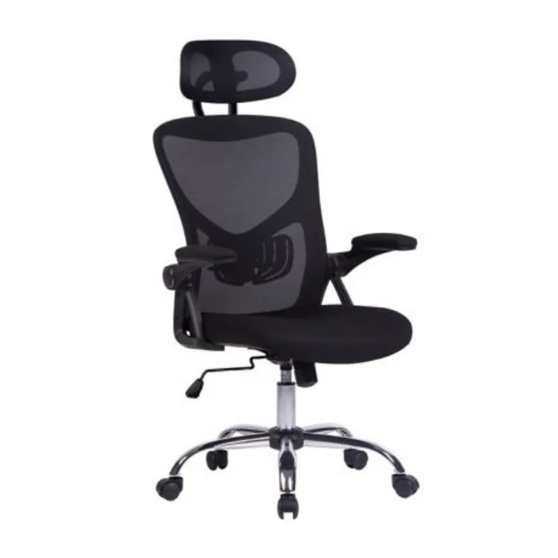 Silla de oficina Kristen negra regulable Just Home Collection