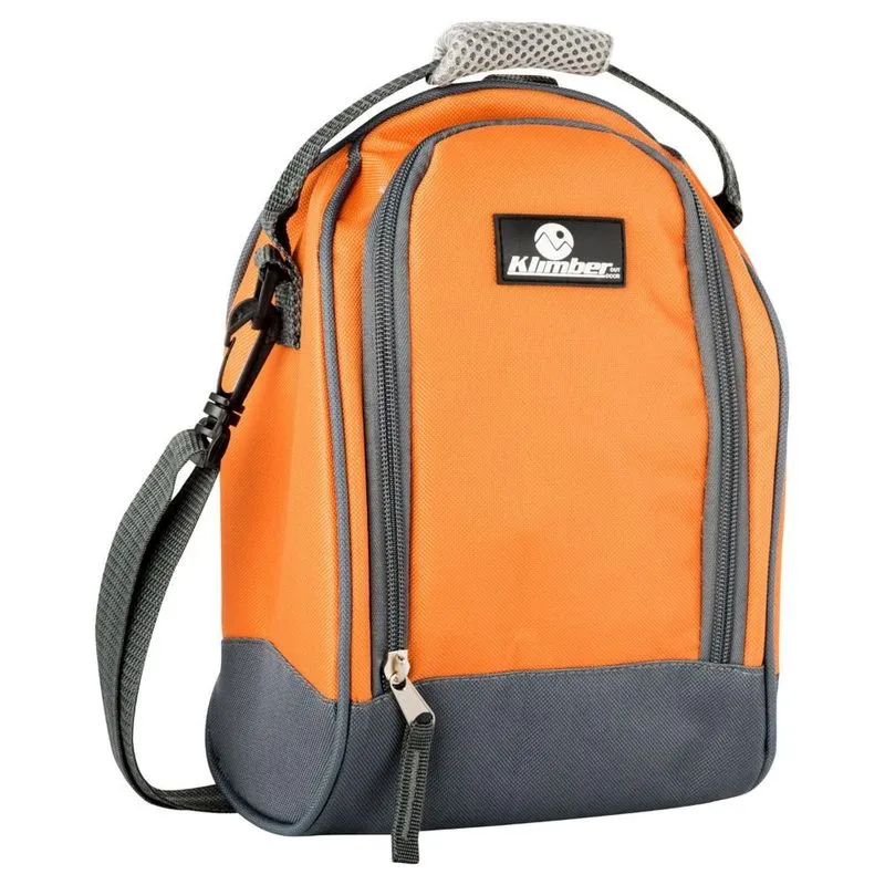 Bolsa Térmica com Recipiente Plástico e Garrafa 4,32L Laranja