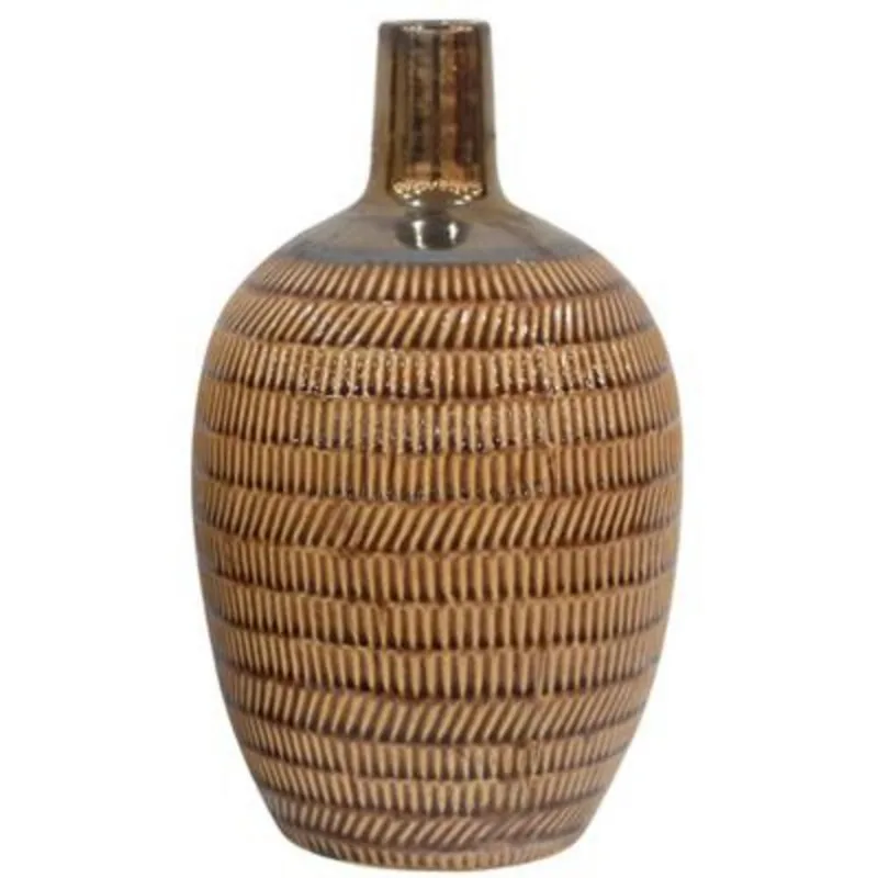 Vaso Flor Cerâmica Kura 23x38cm