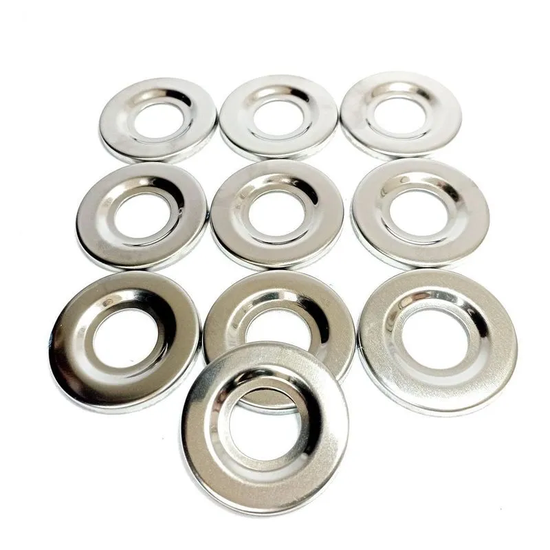 Kit 10un Canoplas Aço Inox Para Acabamento Pias E Banheiros