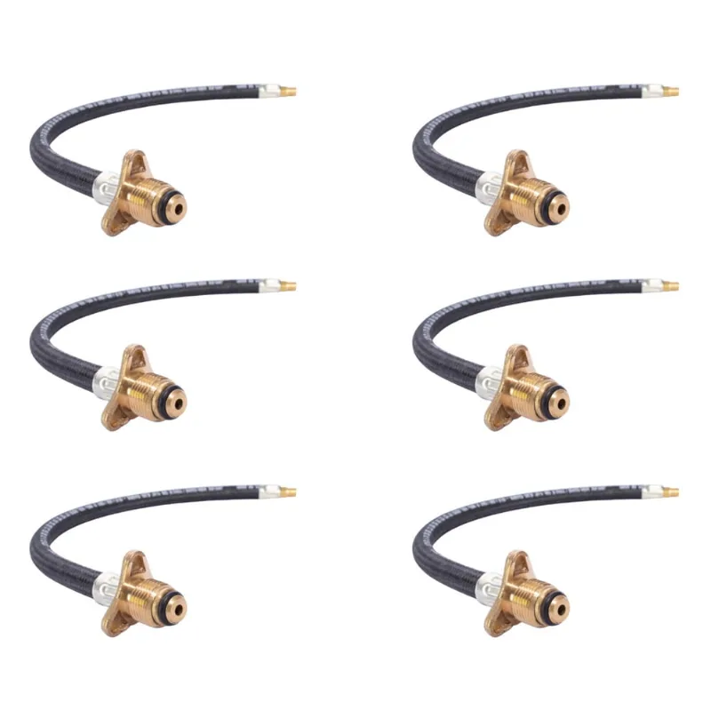 Kit 6 un Mangueira pigtail 50cm P45kg Engate botijão P45kg