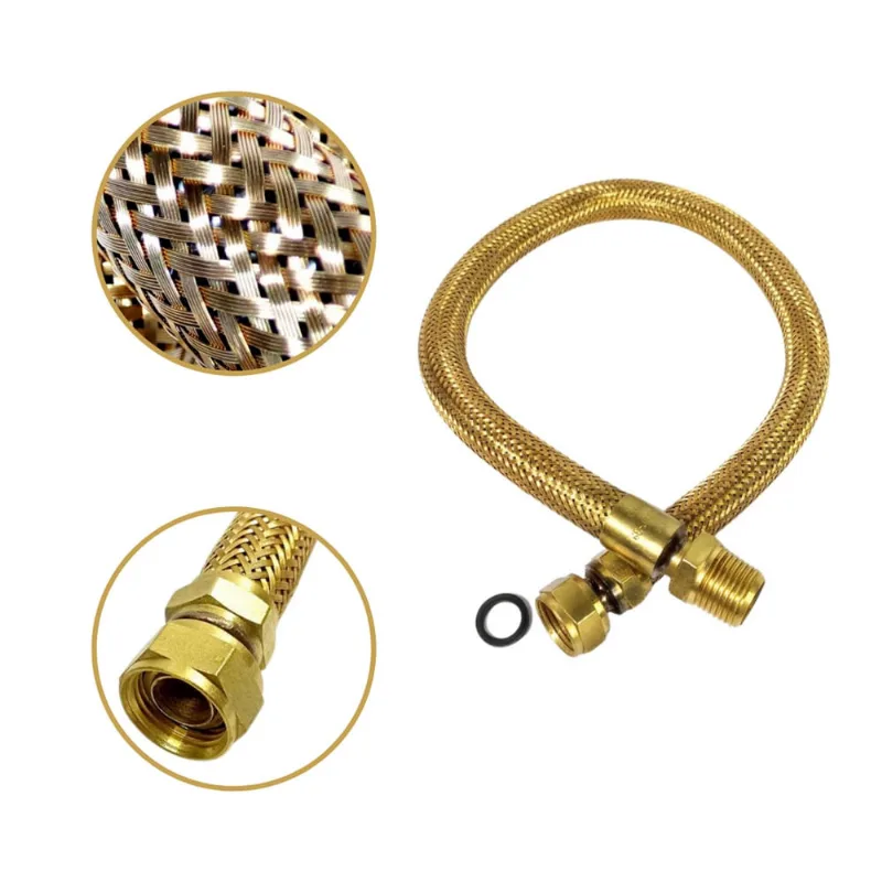 Mangueira de gás encanado 60cm Instalação Fogao 4 bocas Gás glp gn