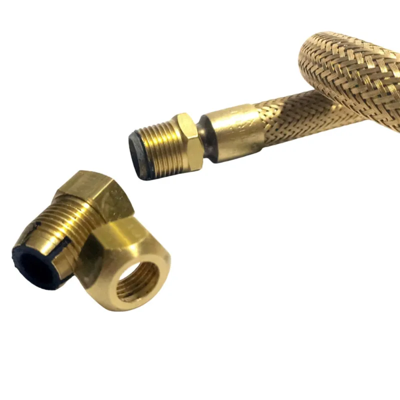 Mangueira de gás de cozinha 1,5m c/ Adaptador e O'ring de vedação