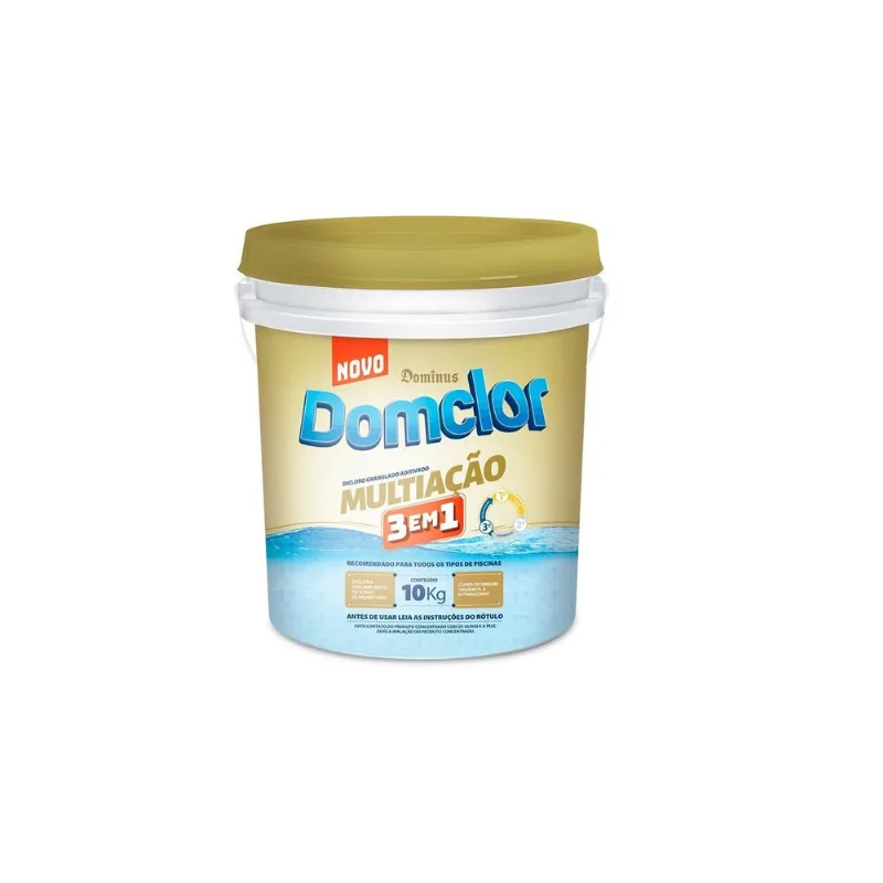 Balde De Cloro 10 Kg Multi-ação 3 Em 1