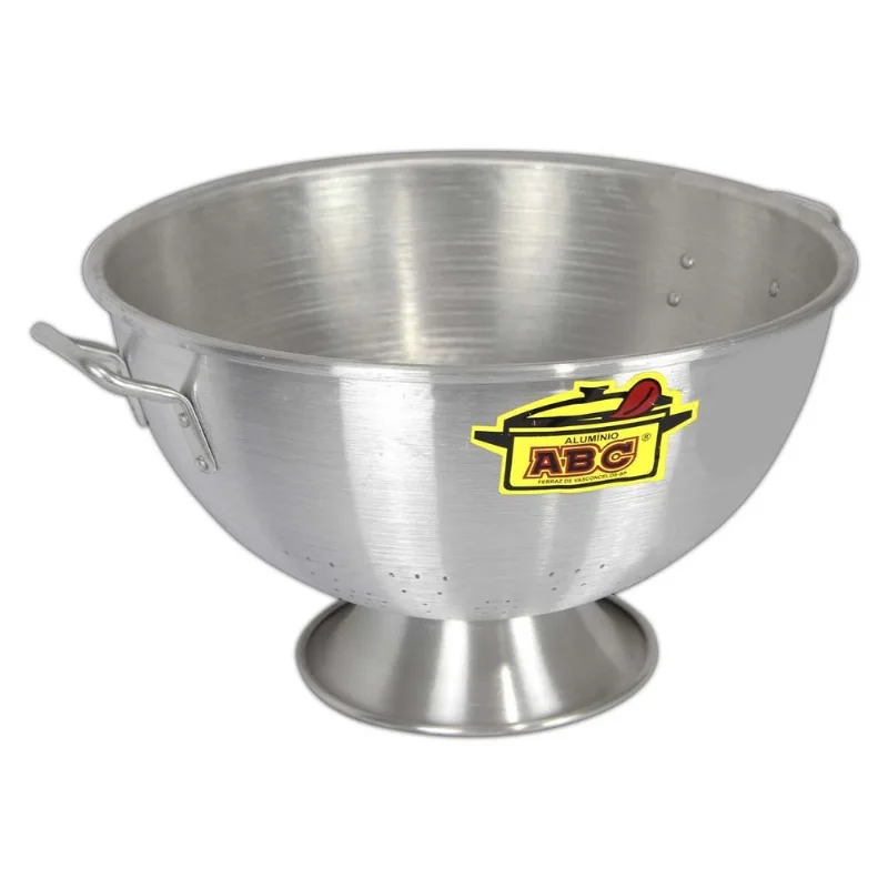 Escorredor Passador Lavador De Arroz Para Cozinha Industrial 16 Litros Em Alumínio Abc