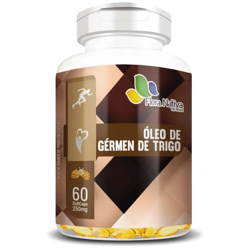 Óleo De Gérmen De Trigo Puro 60 Cápsulas