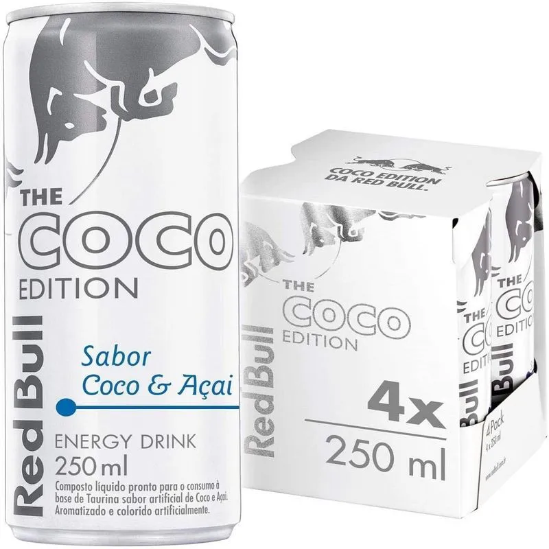 Redbull Açaí E Coco Fonte Energia The Coco Edition Lata Novo