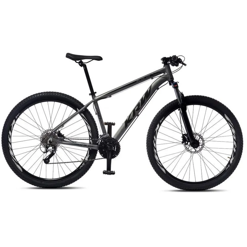 Bicicleta Aro 29 KRW Alumínio 27 Vel Freio a Disco Hidráulico e Trava R8 21 / grafite-preto