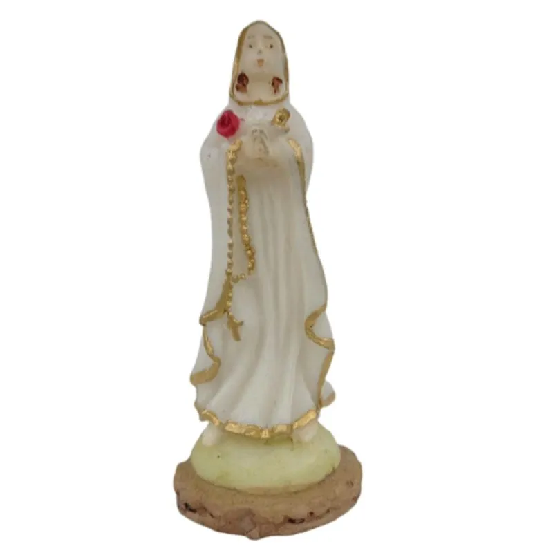 Nossa Senhora Rosa Mística De Resina 8cm